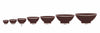 Ceramic Bowl w. Silver Trim, D12 cm, Chocolat