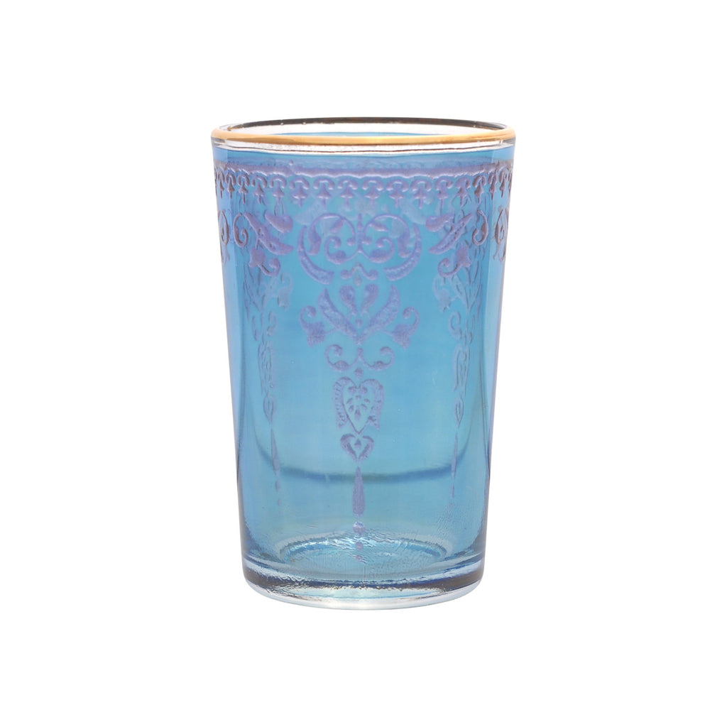 Tea glass Morjana Relief, Blue