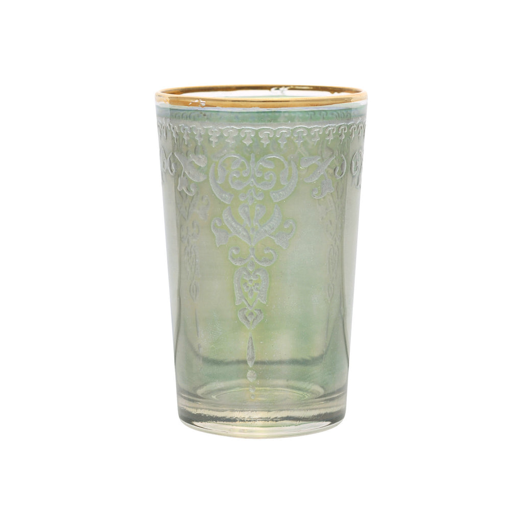 Tea glass Morjana Relief, Green