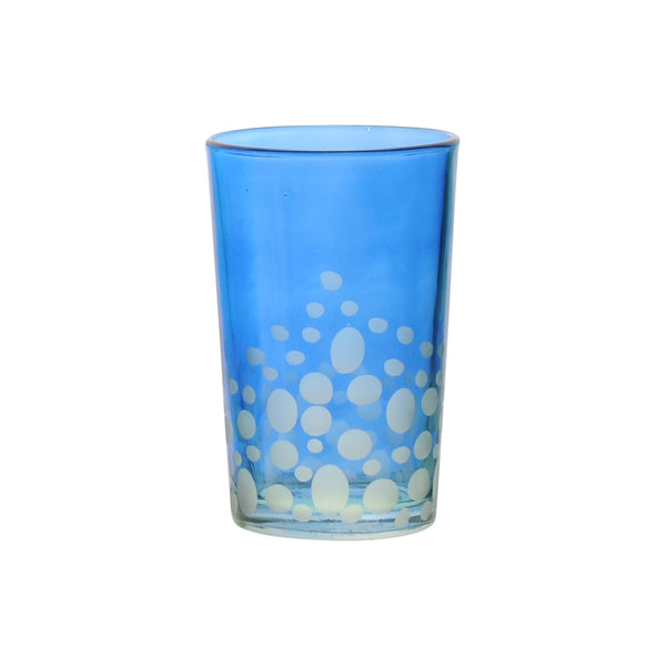 Tea Glass Dotty, Royal Blue