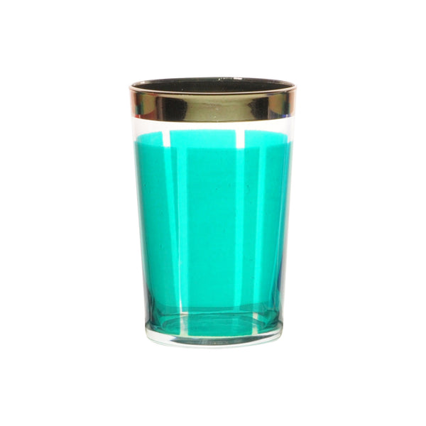 Tea glass Platine, Aqua