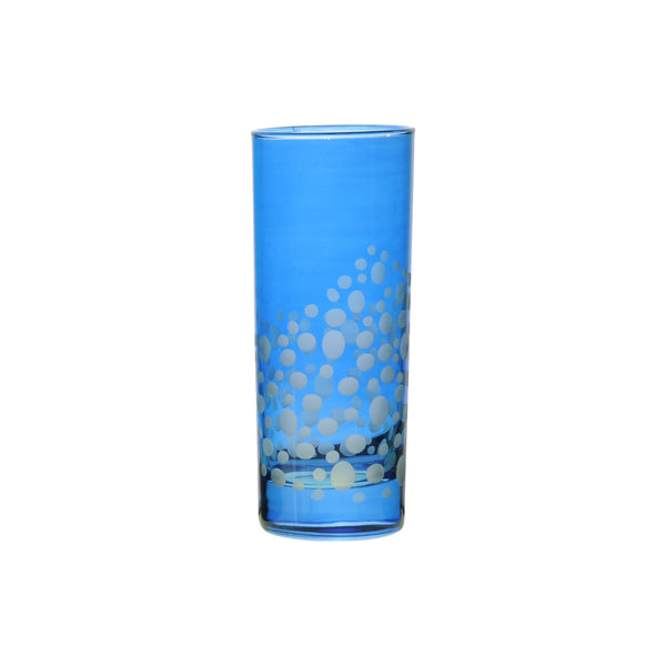 Water Glass Dotty, Royal Blue