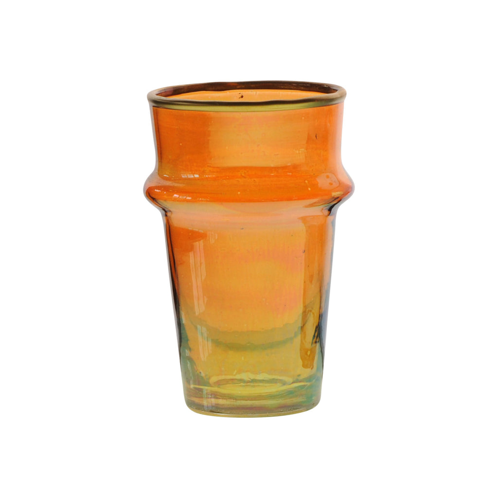 Tea Glass Beldi Gold M, orange