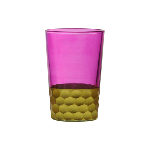 Tea Glass Tila Gold, Pink