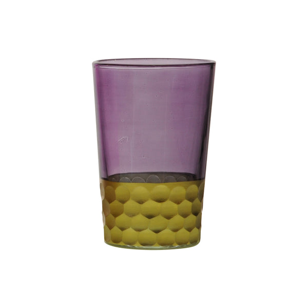 Tea Glass Tila Gold, Violet. D6xH9,5 cm