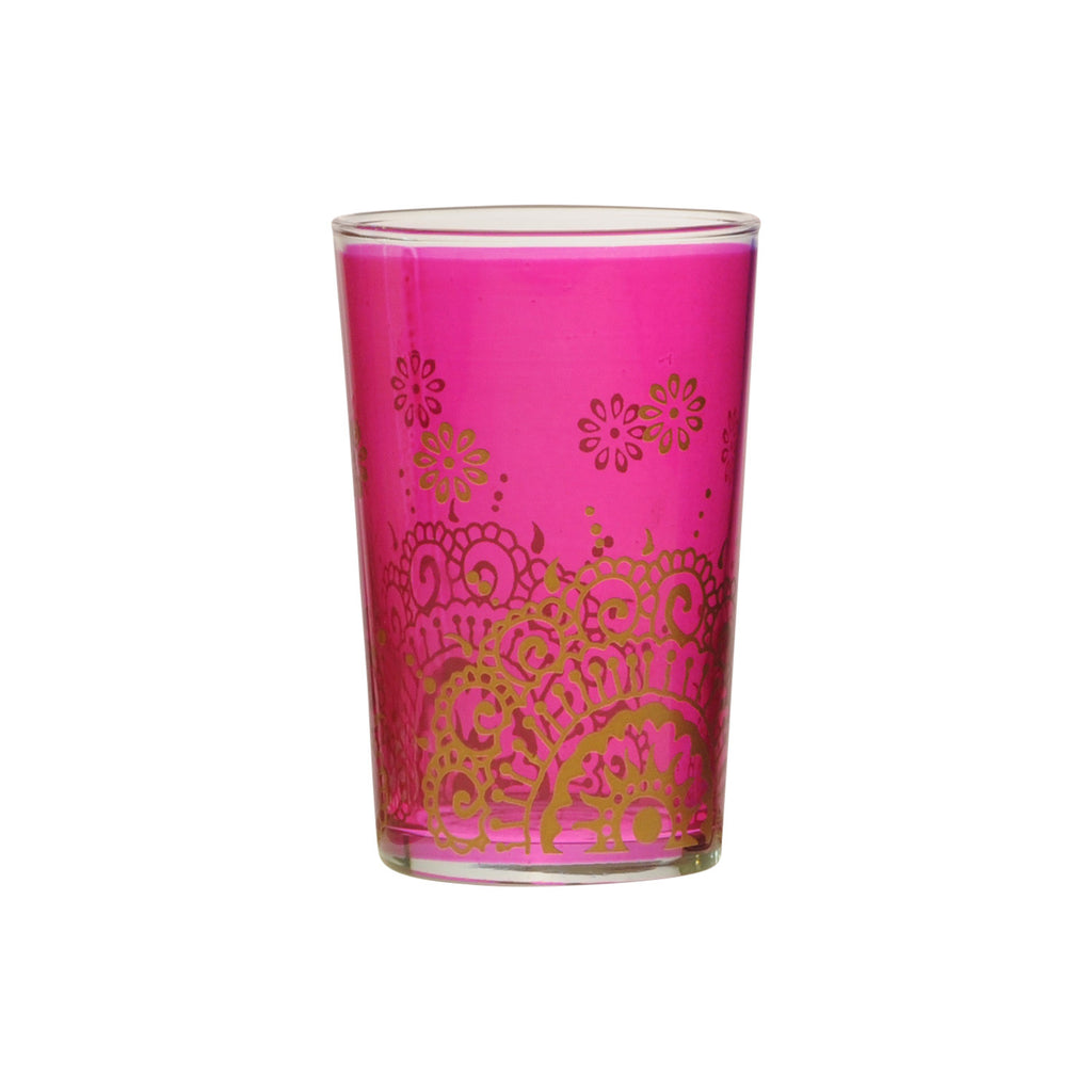 Tea Glass Oujam, Pink. D6xH9,5 cm