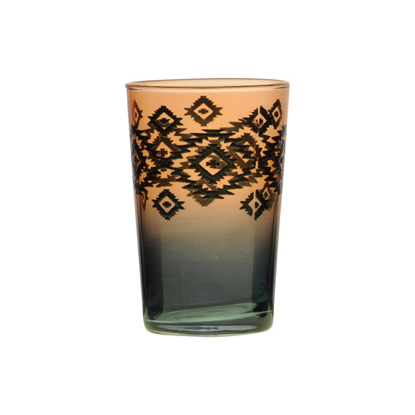 Tea Glass Zalag, Orange. D6xH9,5 cm