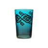 Tea Glass Zalag, Aqua. D6xH9,5 cm