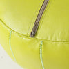 Leather Pouf Tassira S, Anis Green