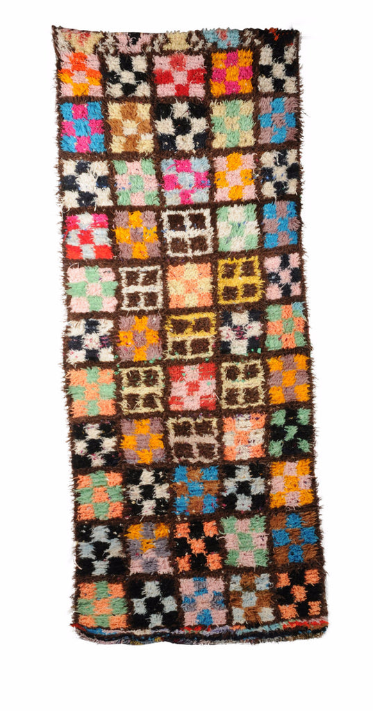 Vintage Berber Rag Rug Boucherrouite L-62K40-04-99-004/014
