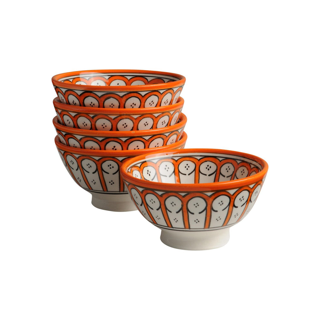 Ceramic Bowl Ayoun, D12cm. Orange