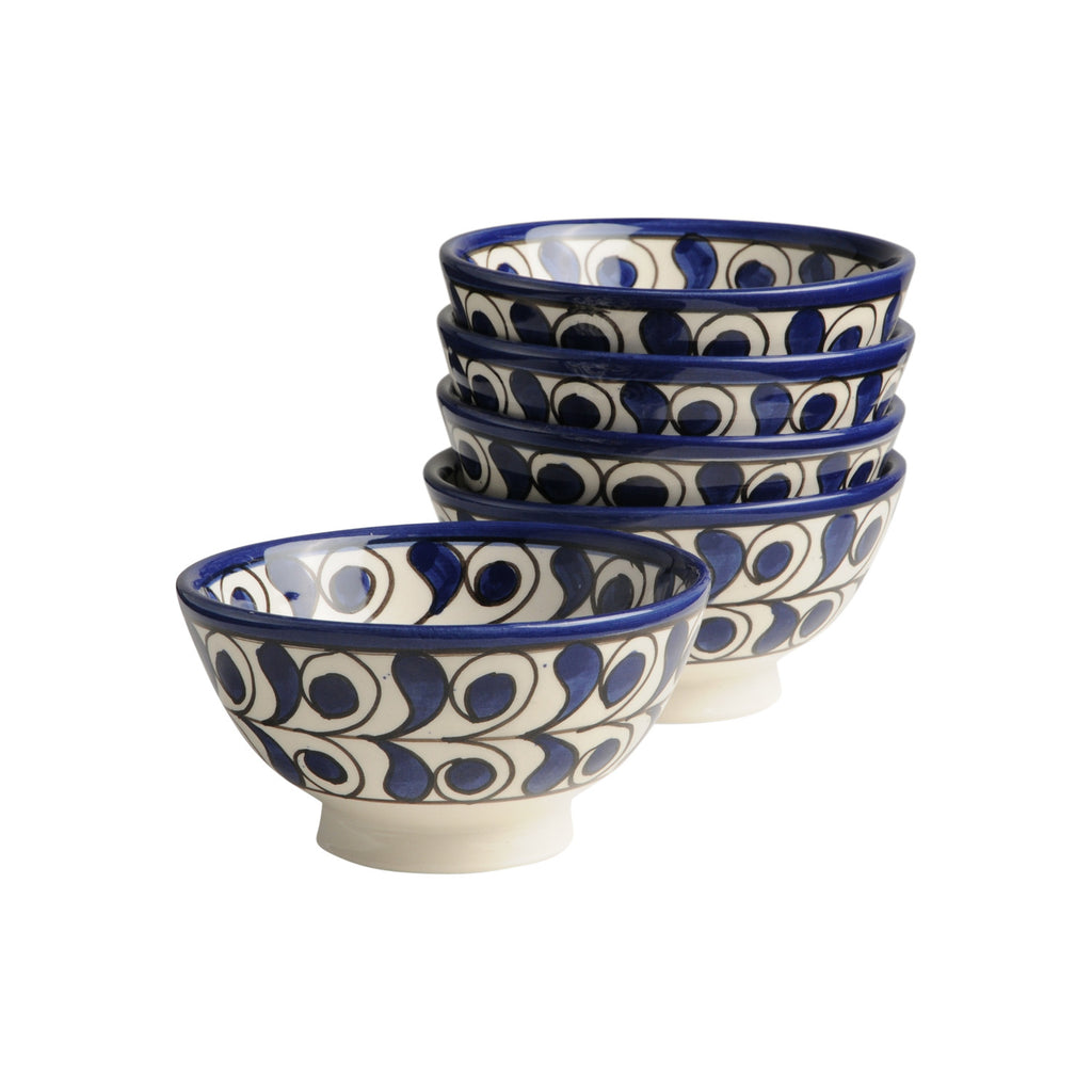 Ceramic Bowl Lorca, D12 cm. Cobalt Blue