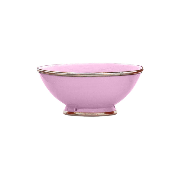 Ceramic Bowl w. Silver Trim, D20 cm, Lilac