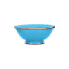 Ceramic Bowl w. Silver Trim, D20 cm, Aqua