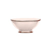Ceramic Bowl w. Silver Trim, D20 cm, Champagne
