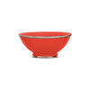 Ceramic Bowl w. Silver Trim, D20 cm, Chili