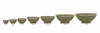 Ceramic Bowl w. Silver Trim, D10 cm, Olive Green