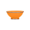 Ceramic Bowl w. Silver Trim, D20 cm, Orange
