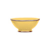 Ceramic Bowl w. Silver Trim, D20 cm, Saffron