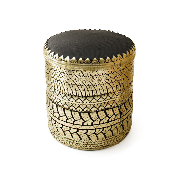 Rubber Stool R1, Gold